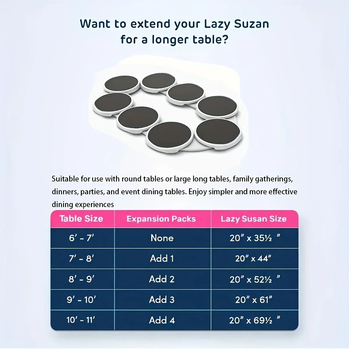 Obrotowy Stół Kuchenny 360 Stopni, Odporny na Ciepło, Idealny na Blat 🔄