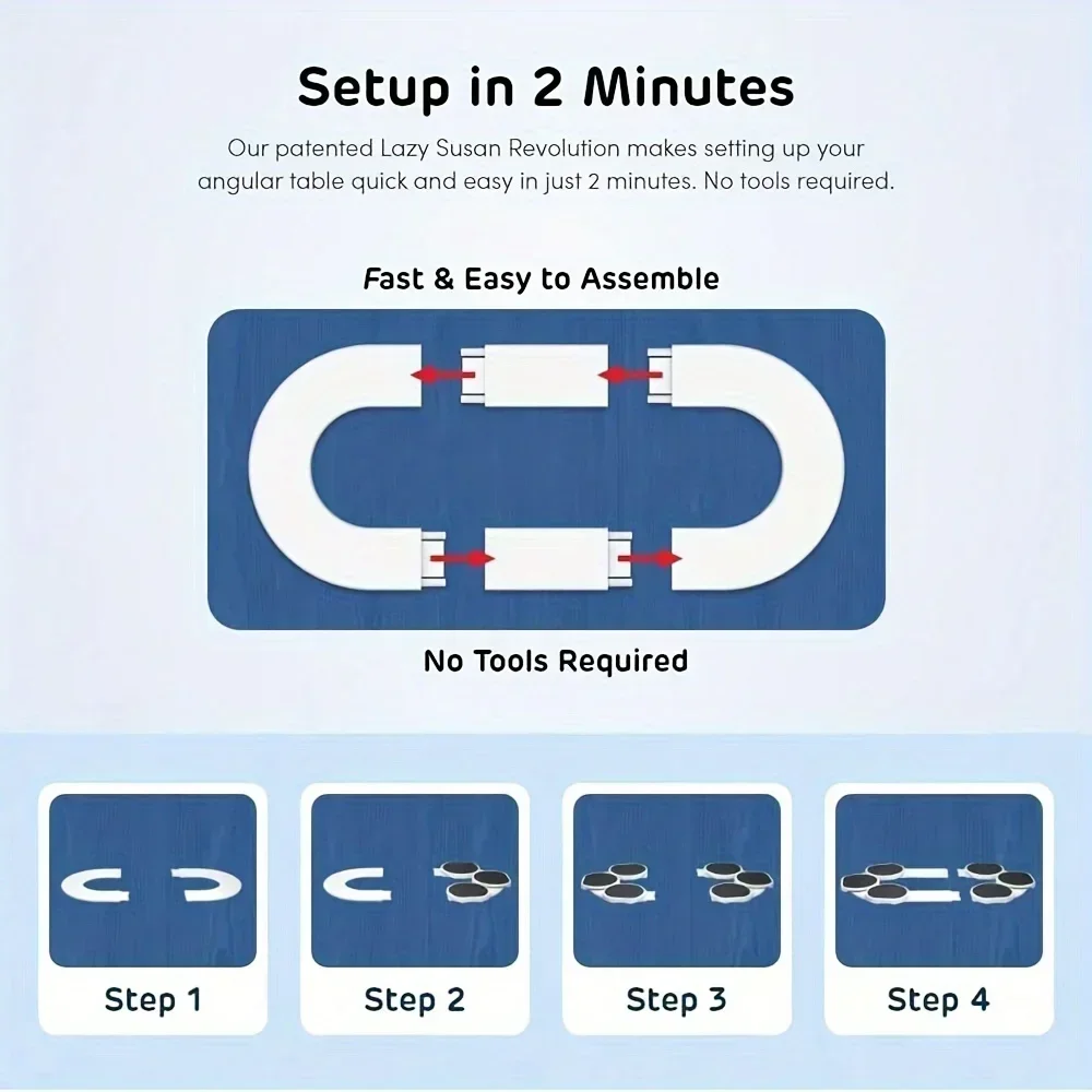 Obrotowy Stół Kuchenny 360 Stopni, Odporny na Ciepło, Idealny na Blat 🔄