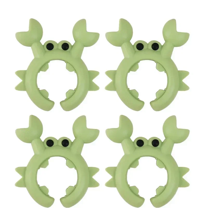 Zestaw Silikonowych Uchwytów na Łyżki w Kształcie Kraba, Odporny na Ciepło 🦀