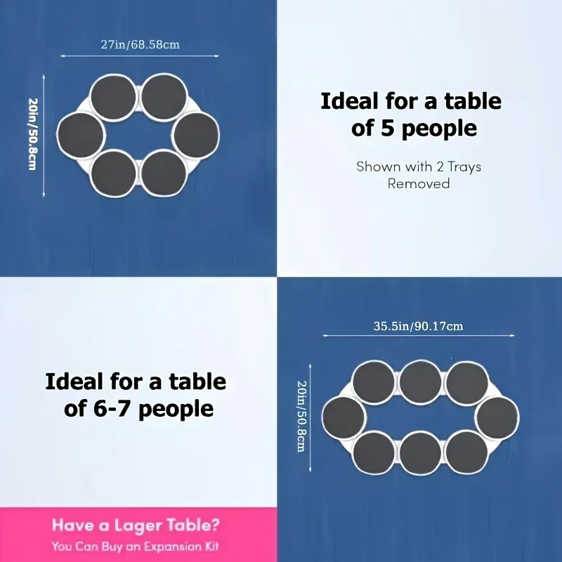 Obrotowy Stół Kuchenny 360 Stopni, Odporny na Ciepło, Idealny na Blat 🔄